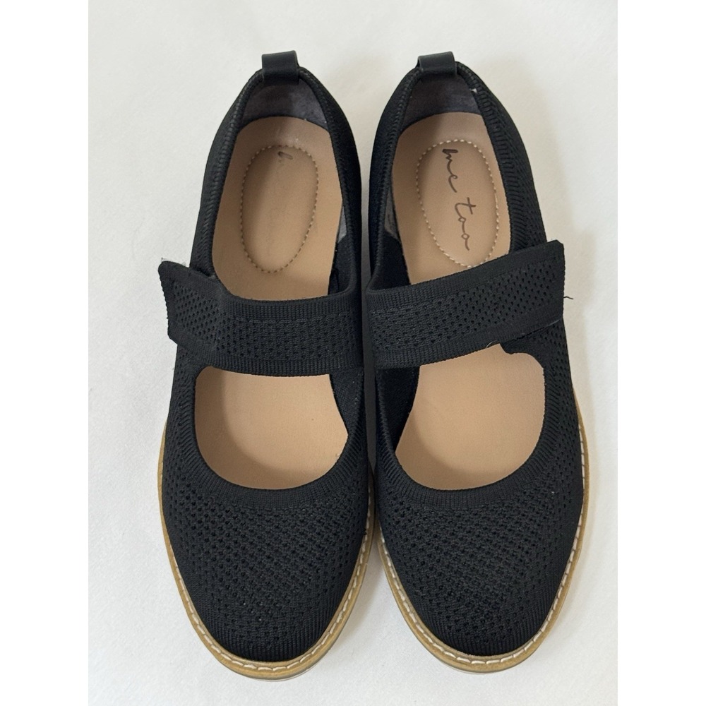 Mary Jane Flat Womens 9 Black Nordstrom Me Too - Picture 7 of 14